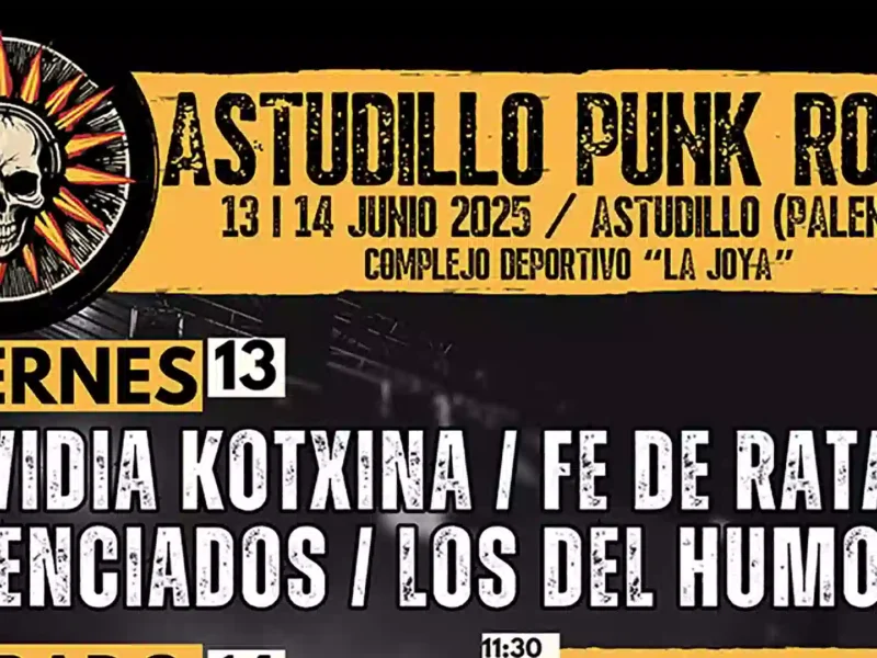 Cartel definitivo del Astudillo Punk Rock 2025