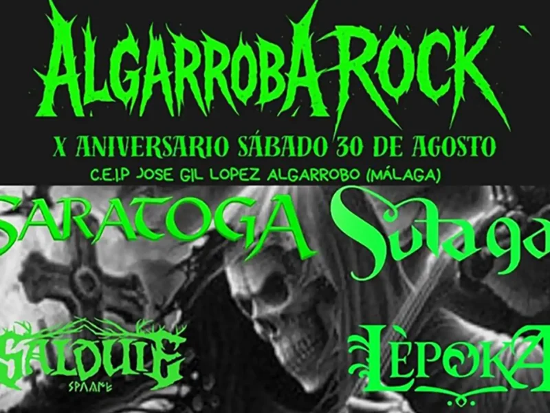 Cartel de la décima edición del Algarroba Rock