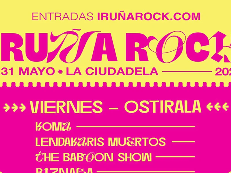 Horarios del Iruña Rock Festibala 2025