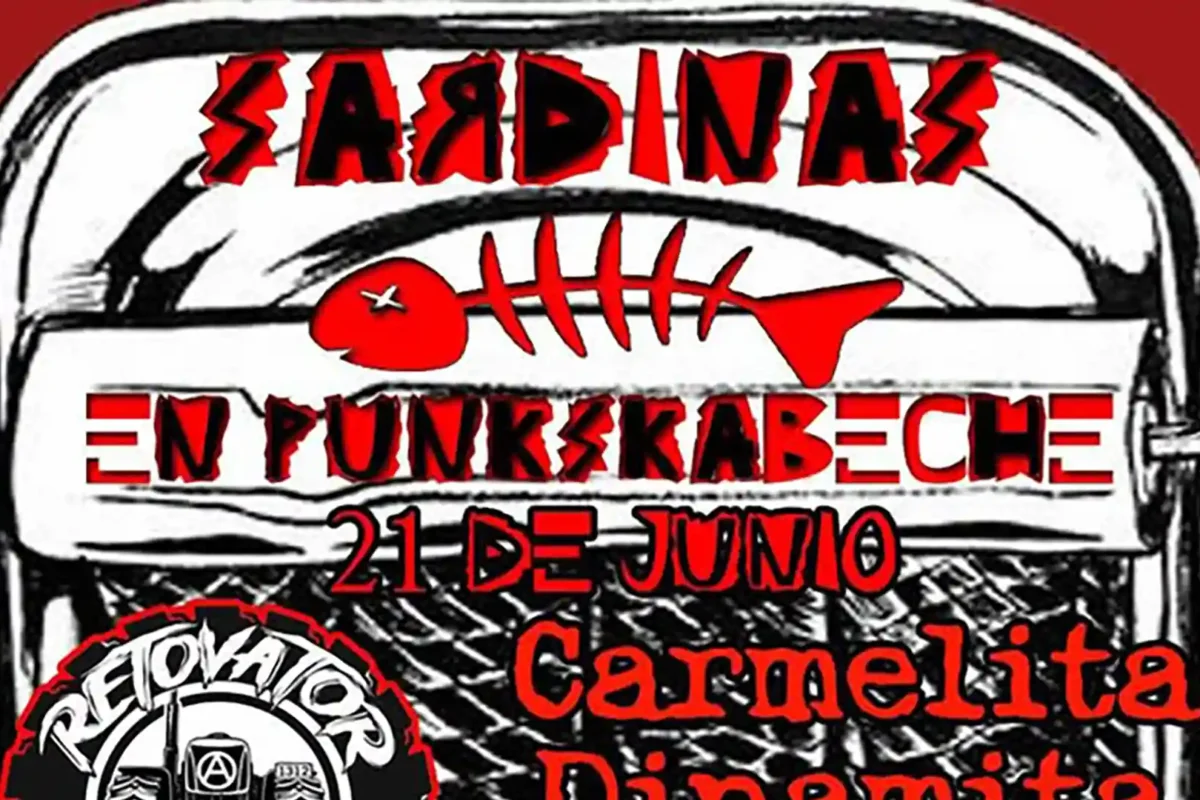 Cartel del festival Sardinas en Punkskabeche