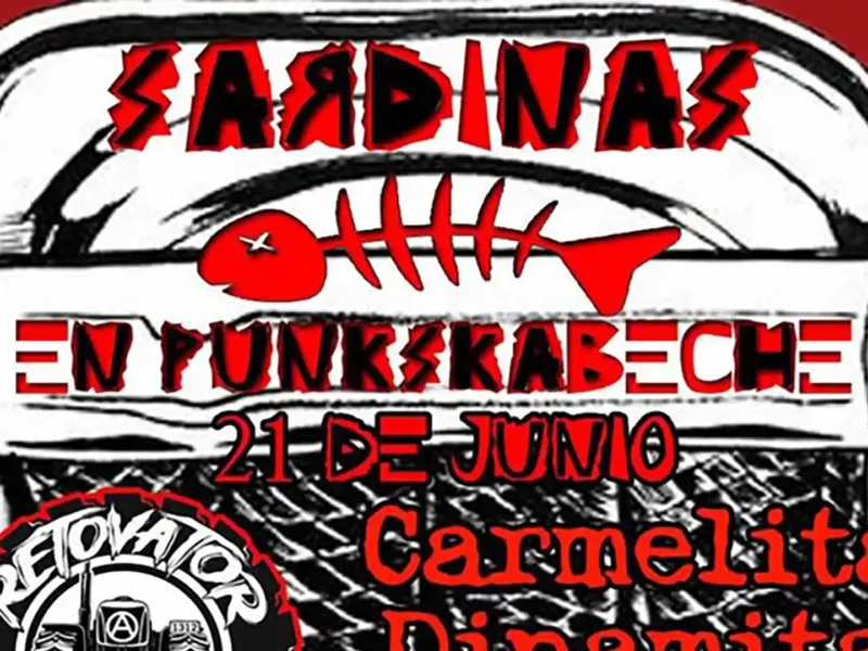 Cartel del festival Sardinas en Punkskabeche