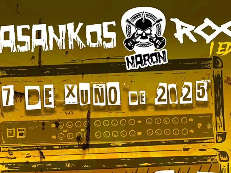 Cartel de la primera edición del Trasankos Rock Narón