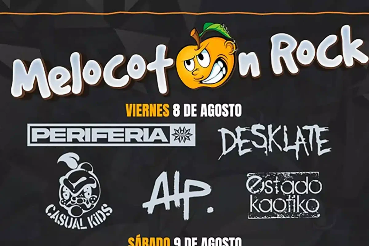 Cartel de la próxima edición del Melocotón Rock