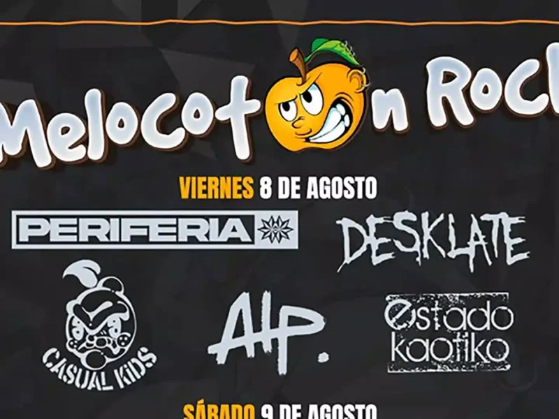 Cartel de la próxima edición del Melocotón Rock