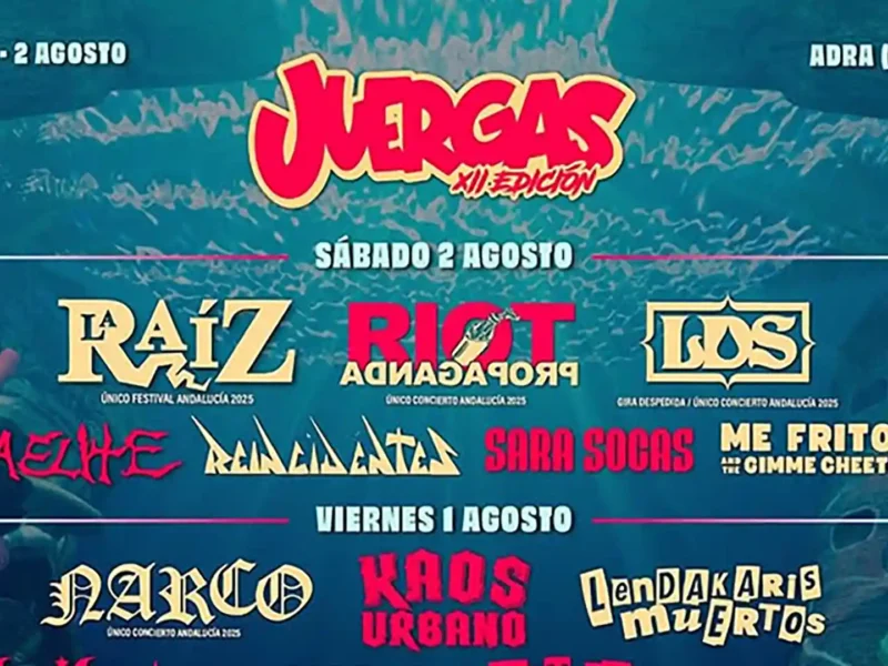 Cartel por días del The Juergas Rock Festival 2025