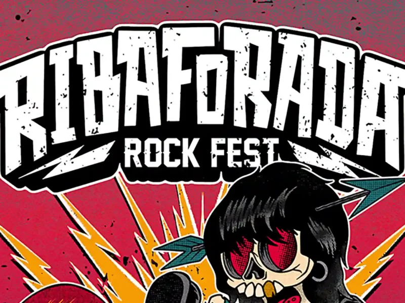 Cartel de la segunda edición del Ribaforada Rock Fest