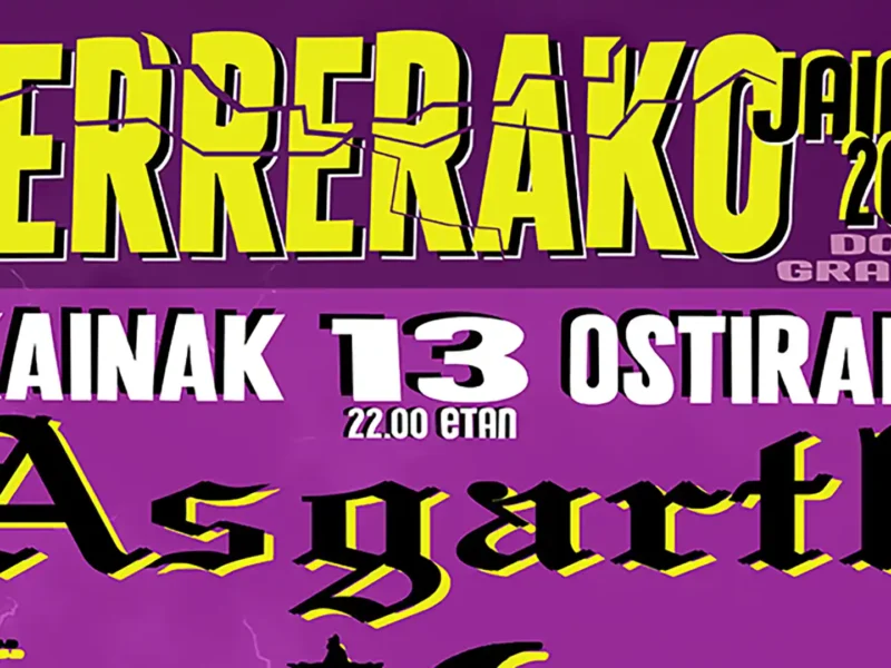 Boikot y Asgarth actuarán en fiestas de Herrera (Donosti)