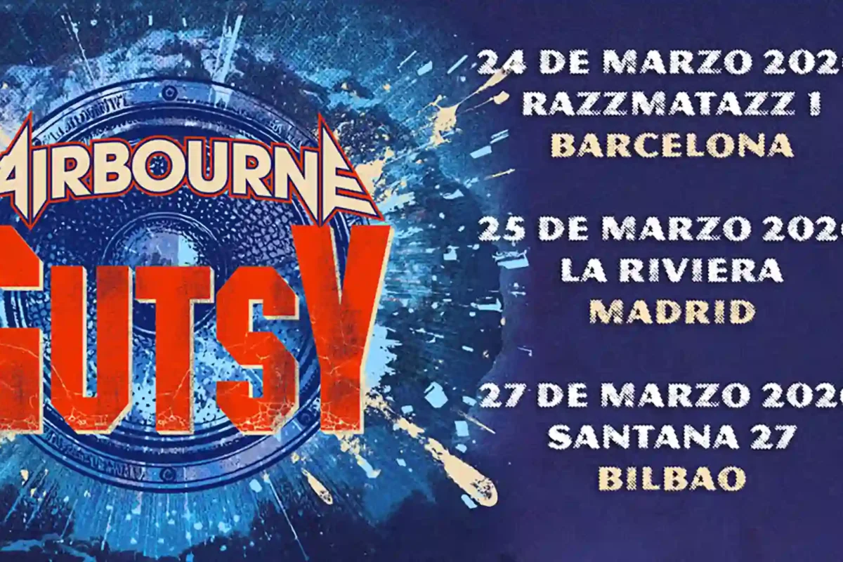 Gira española de Airbourne en marzo de 2026