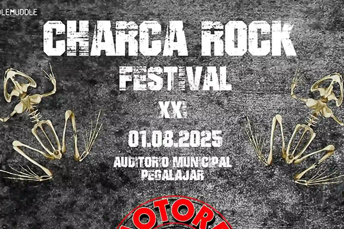 Cartel de la vigesima primera edicion del festival Charca Rock