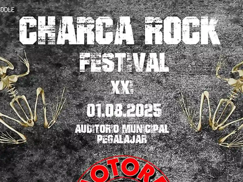 Cartel de la vigesima primera edicion del festival Charca Rock