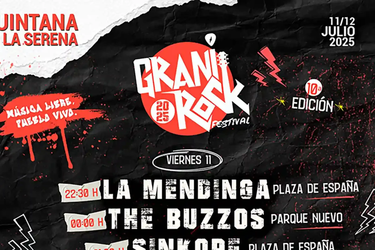 Cartel por días del Granirock Festival 2025