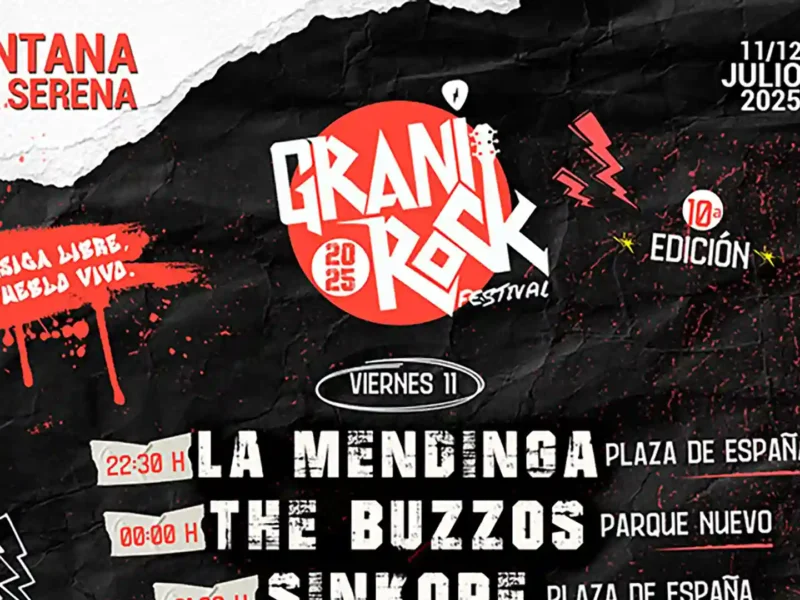 Cartel por días del Granirock Festival 2025