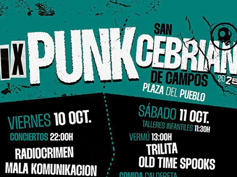 Cartel completo de la novena edición del festival Punk Cebrian