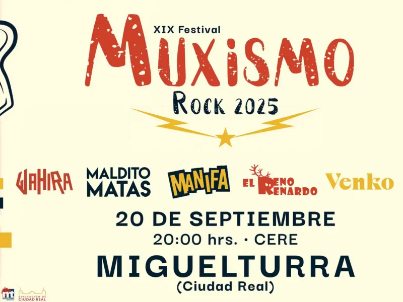Cartel de la decimonovena edición del Muxismo Rock