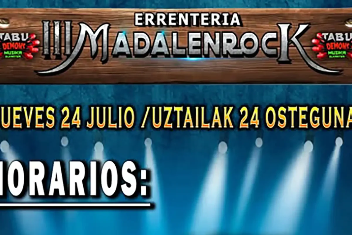 Horarios de la tercera edición del Madalenrock