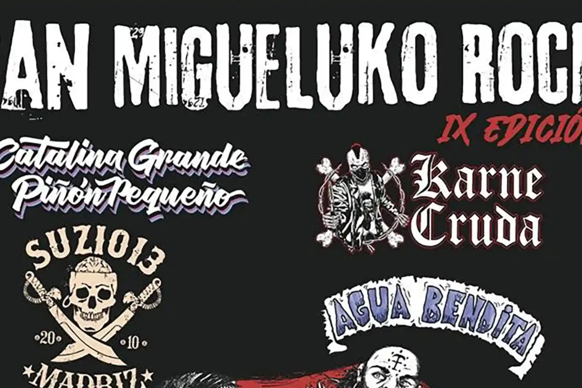 Cartel de la novena edición del San Migueluko Rock