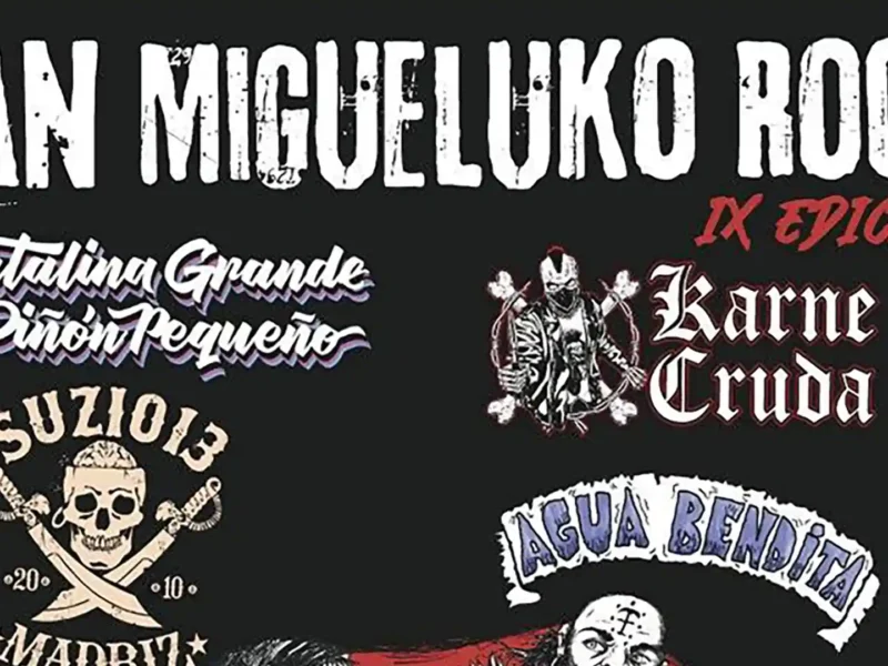 Cartel de la novena edición del San Migueluko Rock