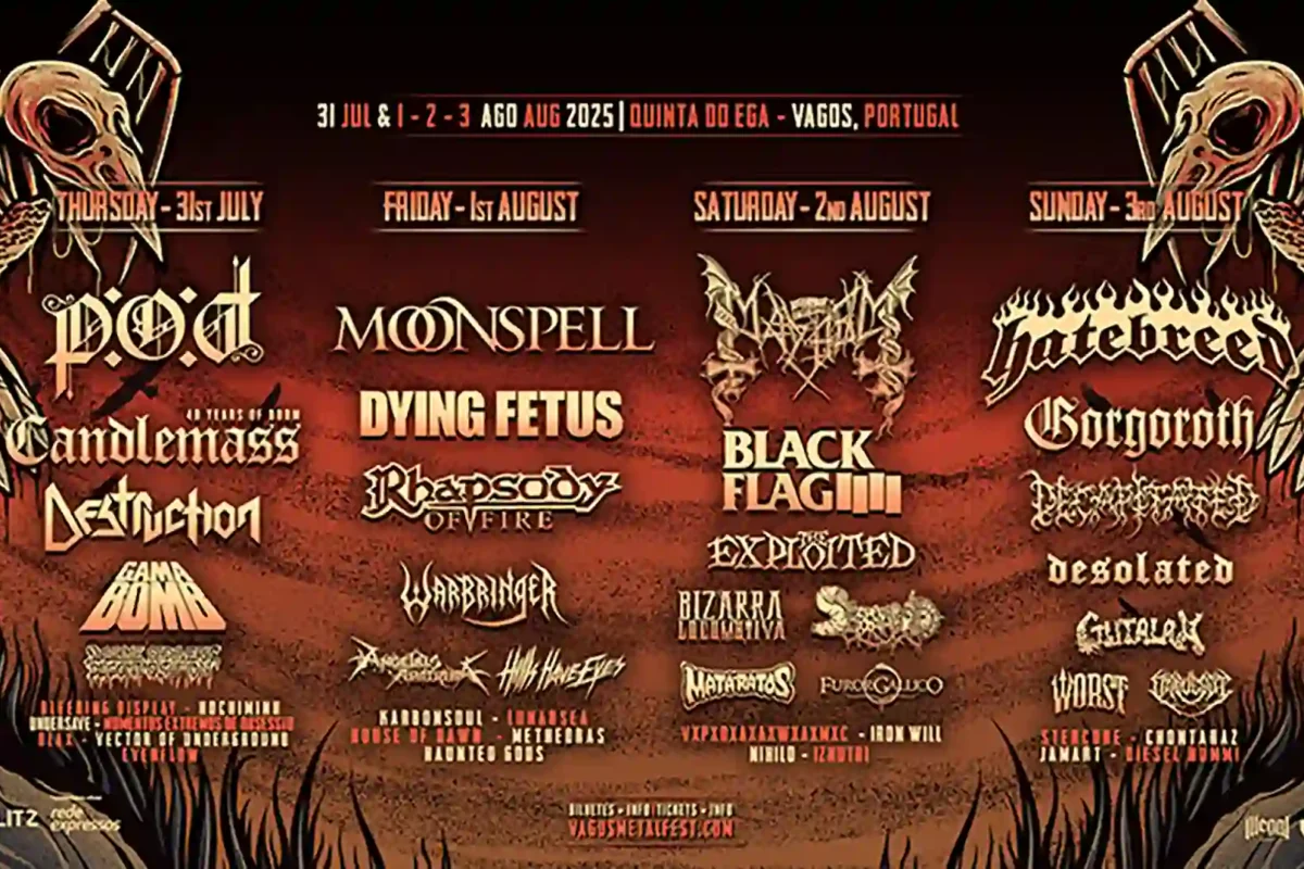 Cartel por días del Vagos Metal Fest 2025
