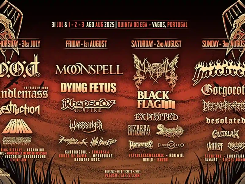 Cartel por días del Vagos Metal Fest 2025