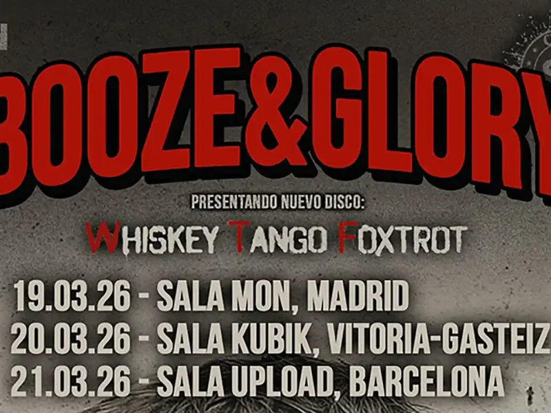 Gira española de Booze & Glory en marzo de 2026