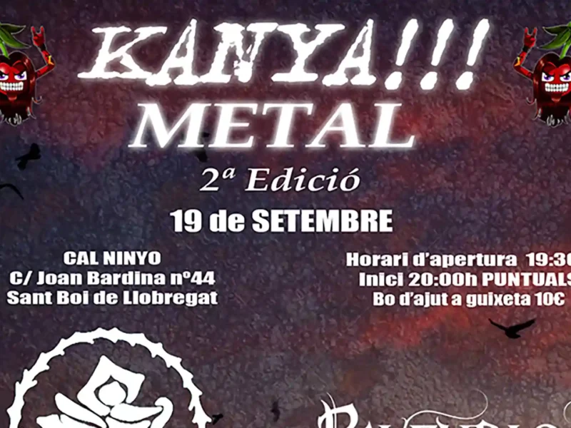 Cartel de la segunda edición del Kanya!!! Metal Edition