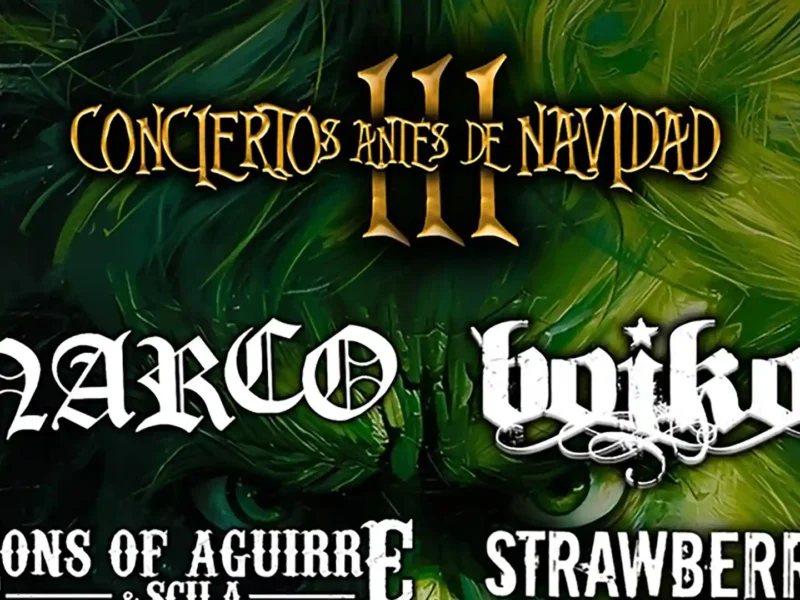Cartel de la tercera edición del festival Conciertos Antes de Navidad