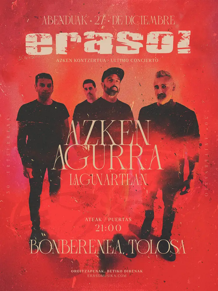 Cartel concierto Eraso!