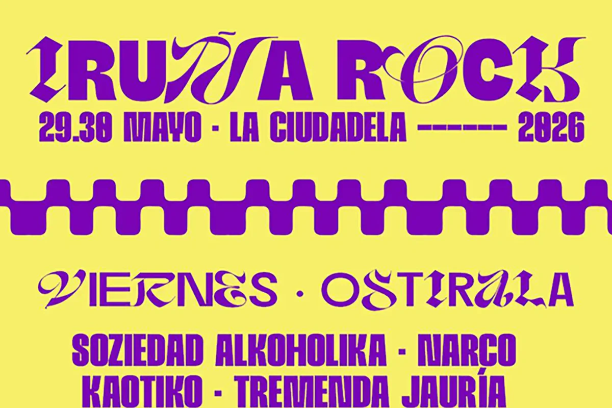 Cartel por días del Iruña Rock Festival 2026
