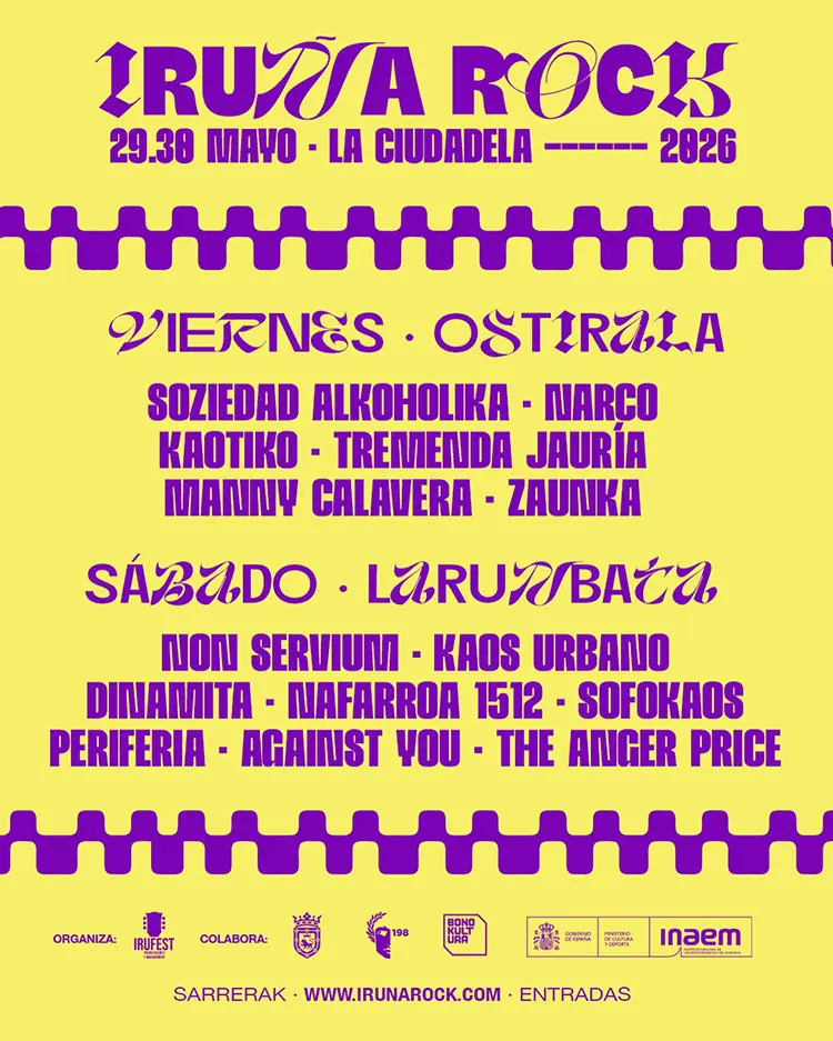 Cartel Iruña Rock Festival