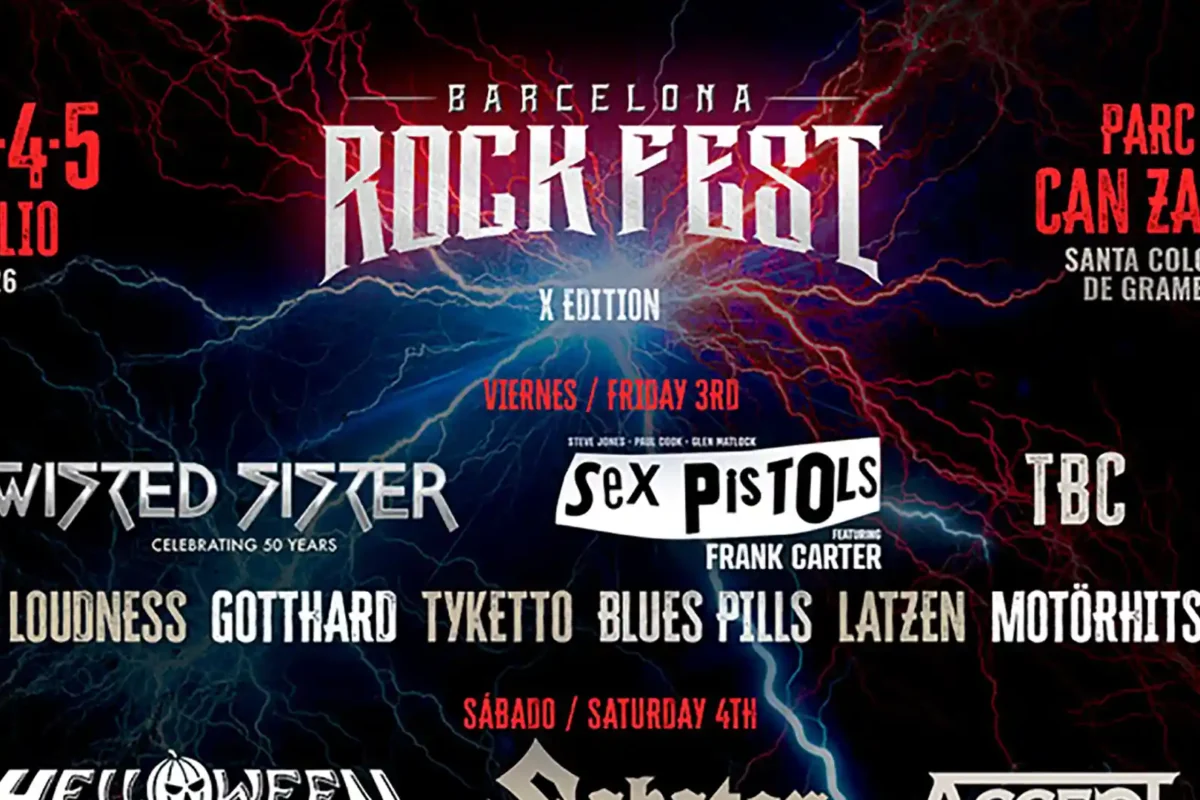 Sex Pistols, nueva confirmación al Barcelona Rock Fest 2026