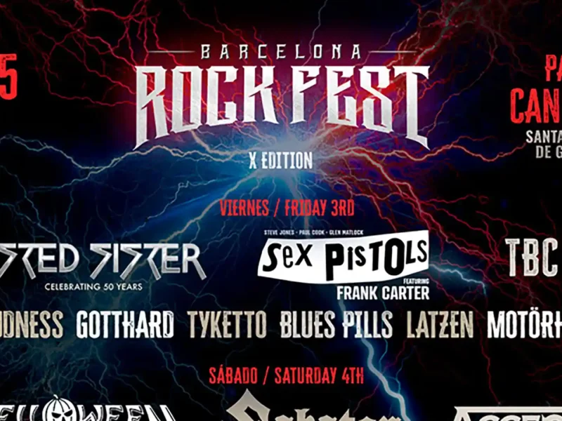 Sex Pistols, nueva confirmación al Barcelona Rock Fest 2026