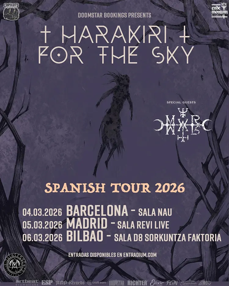 Harakiri for the Sky Cartel de la gira española de Harakiri for the Sky
