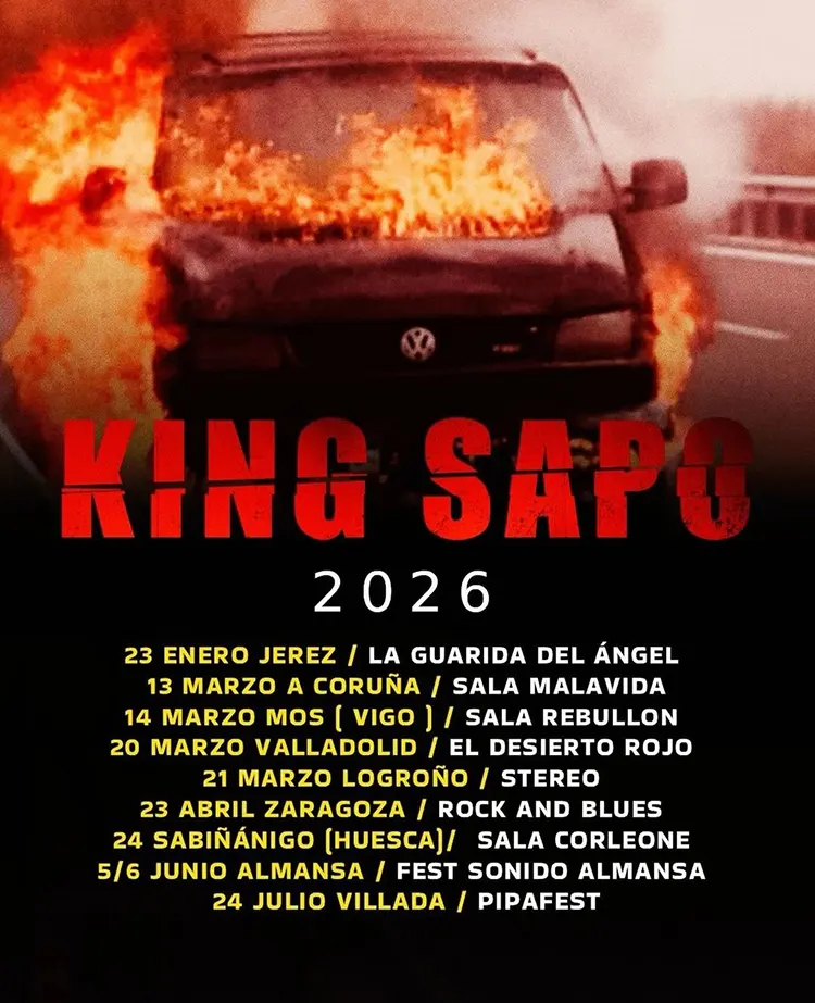 King Sapo Cartel de las nuevas fechas de King Sapo