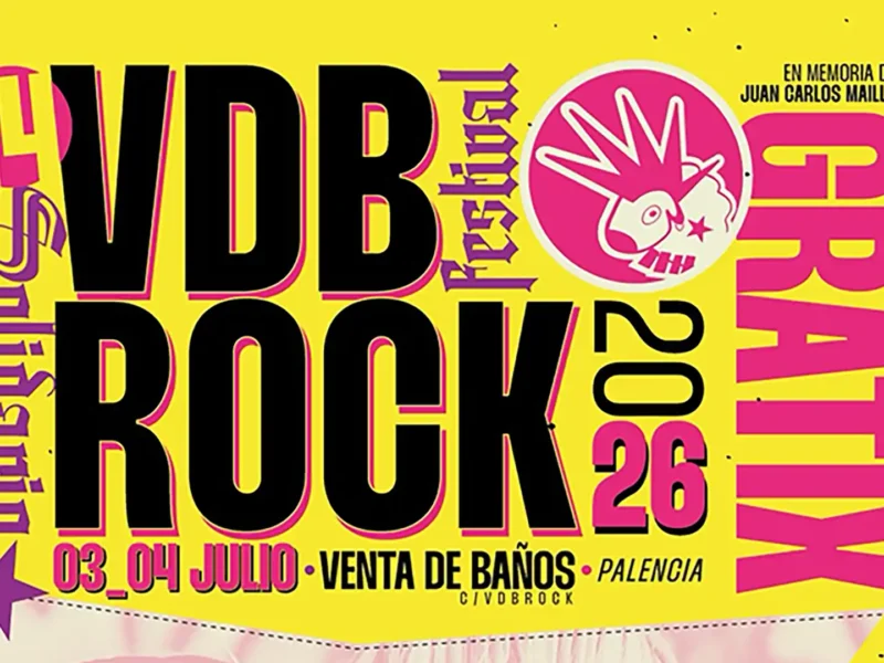 Cartel del VdB Rock Festival Solidario 2026