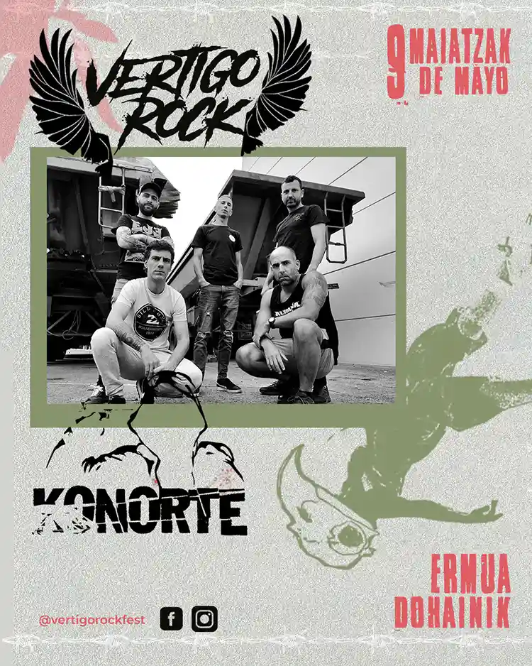 Konorte Vértigo Rock Festival 2026 Cartel de Konorte en el Vértigo Rock Festival 2026