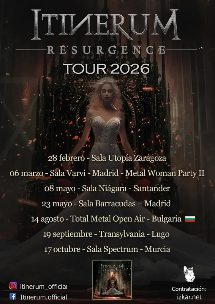 Itinerum Fechas Cartel con las próximas actuaciones de Itinerum