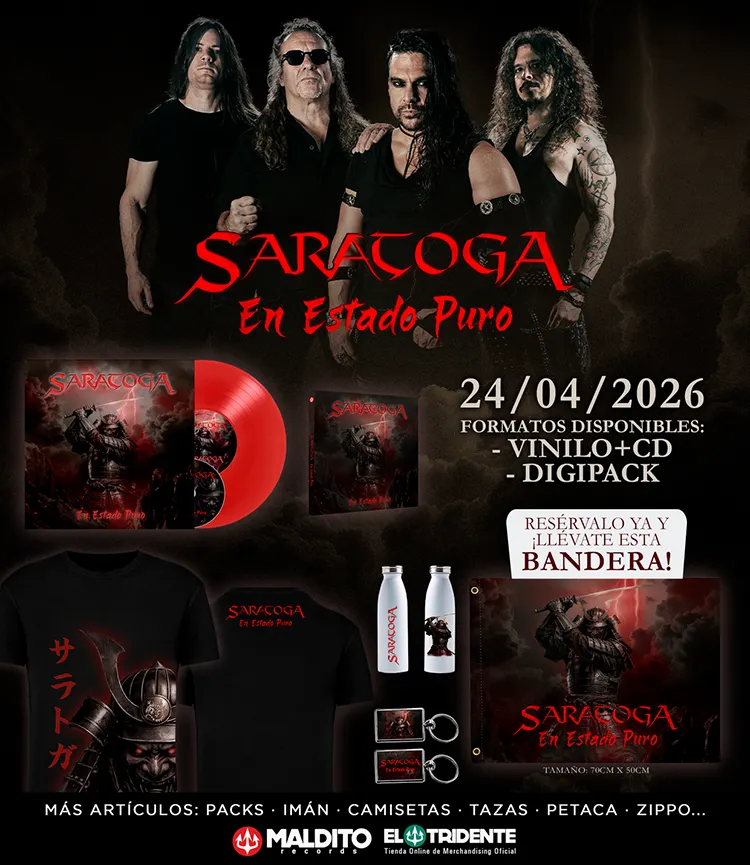 Saratoga Pre-order Cartel del Pre-Order del nuevo disco de Saratoga "En Estado Puro"