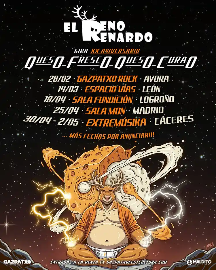 Cartel de la próxima gira de El Reno Renardo