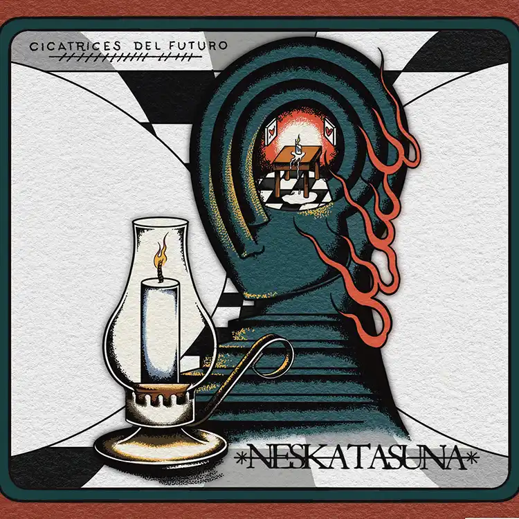 Neskatasuna "Cicatrices del Futuro" Portada del primer disco de Neskatasuna "Cicatrices del Futuro"