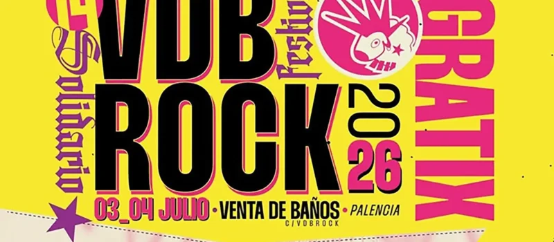 Cartel por días del VdB Rock 2026