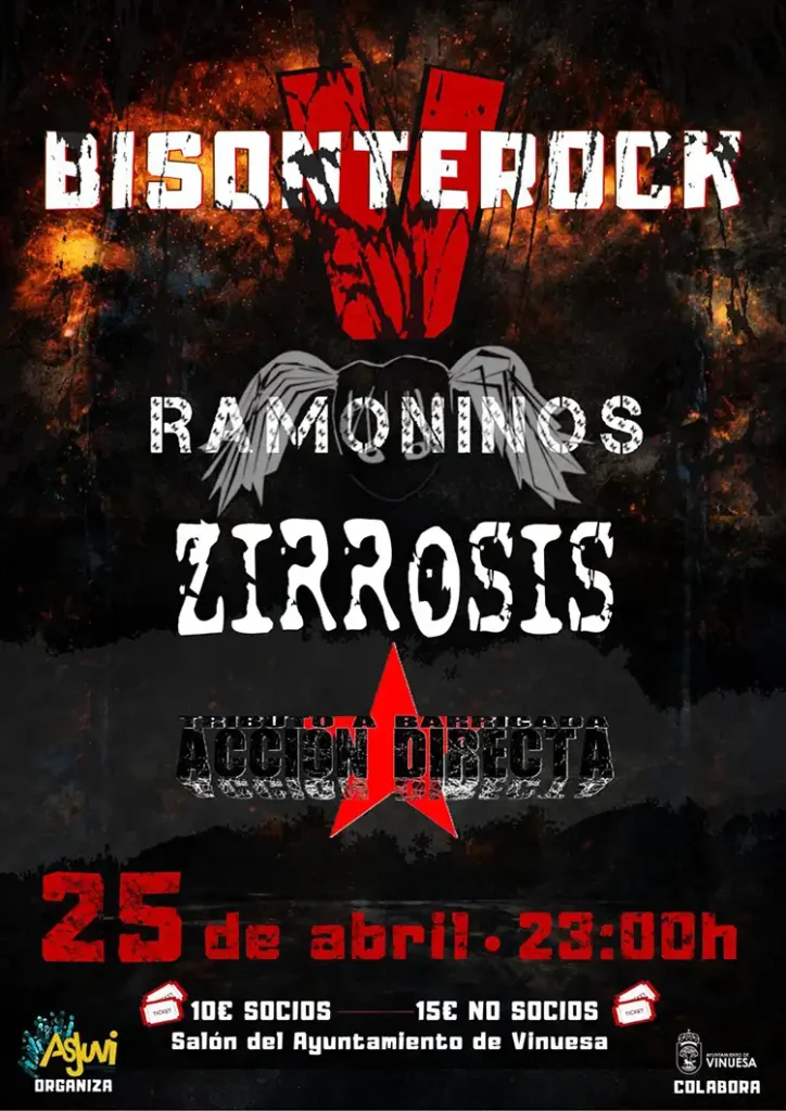 Zirrosis Concierto Cartel de la próxima edición del Bisonterock