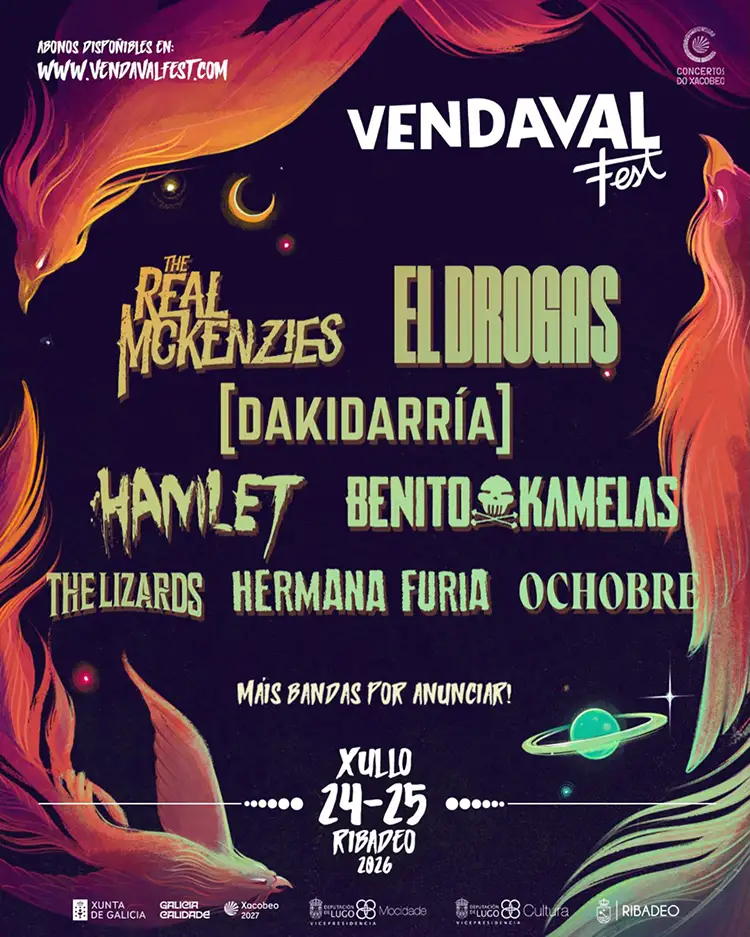 Vendaval Fest 2026 II Cartel provisional del Vendaval Fest 2026