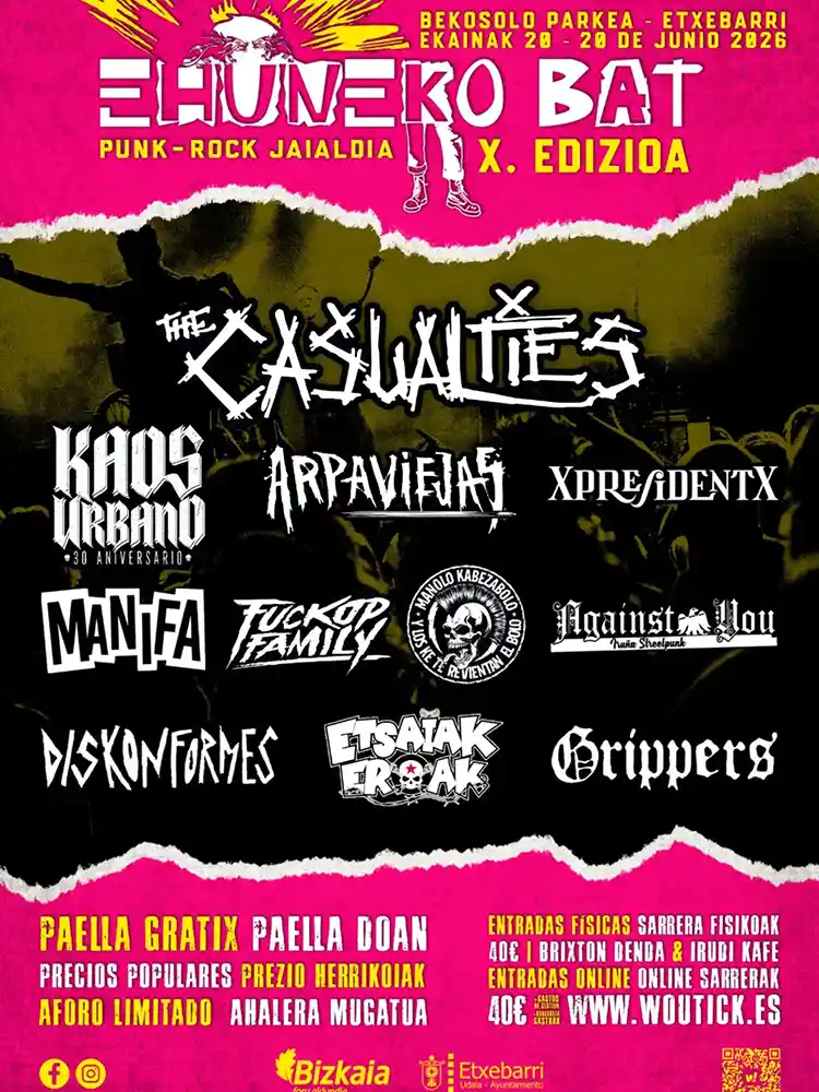 Cartel de la décima edición del Ehuneko Bat