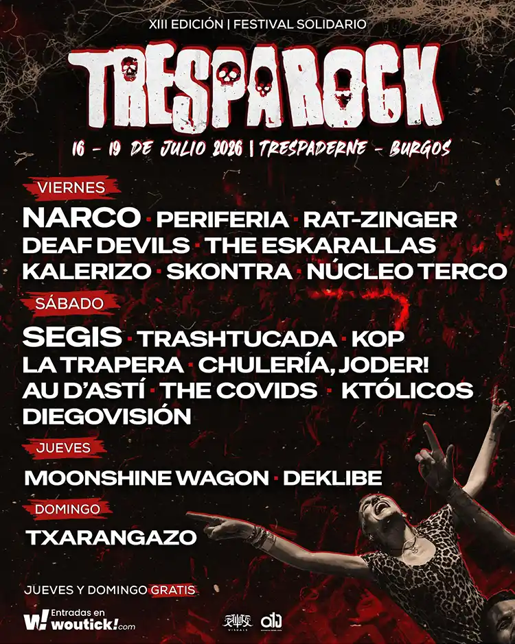Cartel por días del Tresparock 2026