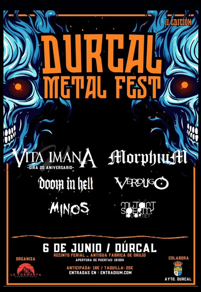 Cartel de la segunda edición del Durcal Metal Fest