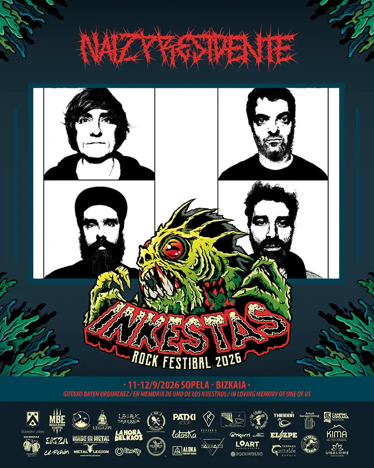 Cartel de NaizPresidente en la próxima edición del Inkestas Rock Festibal