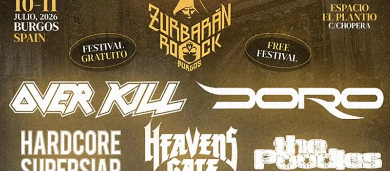 Cartel completo del Zurbarán Rock Burgos 2026