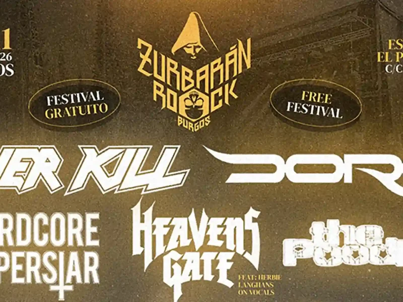 Cartel completo del Zurbarán Rock Burgos 2026