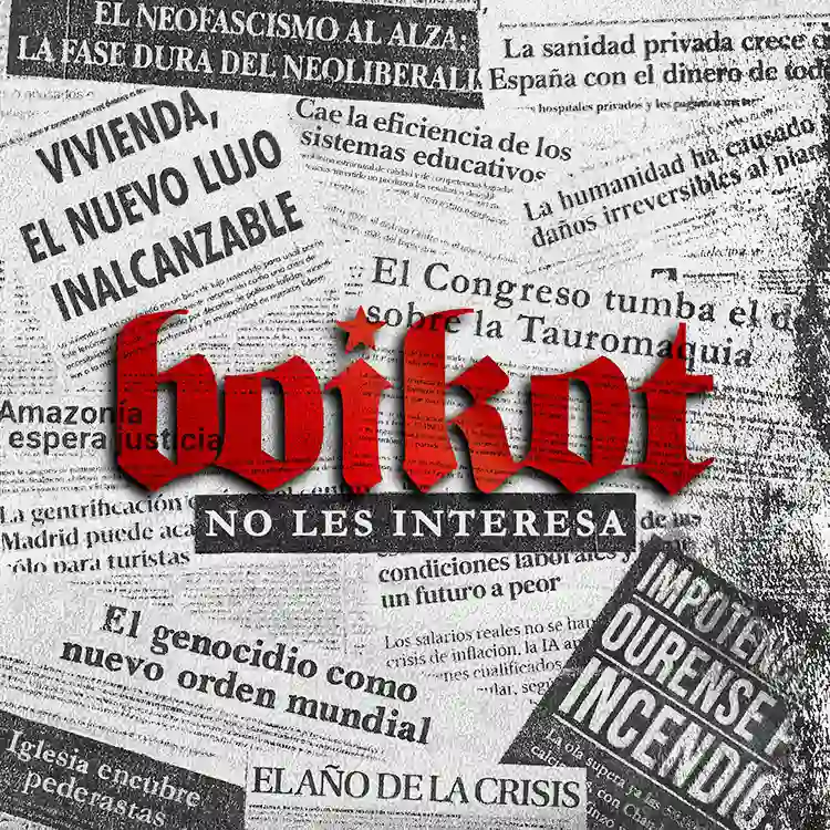 Portada del próximo disco de Boikot "No Les Interesa"
