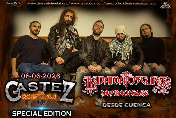 La Dama Oscura Gasteiz In Metal Special 2026 Cartel de La Dama Oscura en la edición especial del Gasteiz In Metal 2026